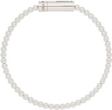 Thumbnail for your product : Le Gramme Silver Polished Le 11 Grammes Beads Bracelet