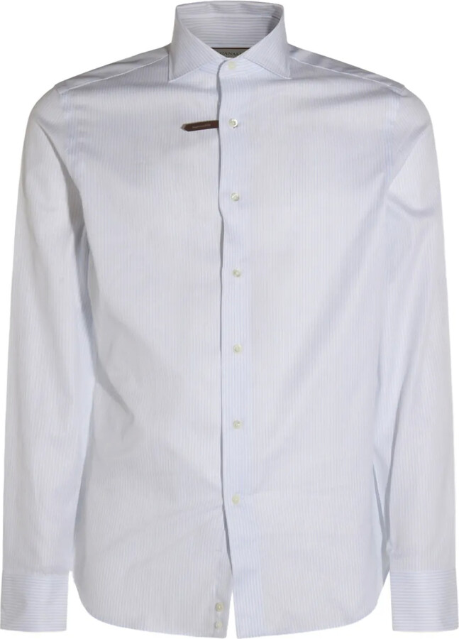 Canali Striped Button-Fastening Shirt