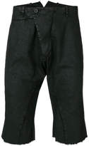 Thumbnail for your product : Masnada distressed asymmetric shorts