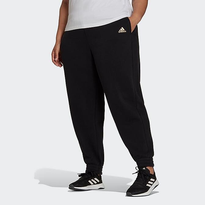 adidas Women's Essentials Warm Golden Logo Jogger Pants (Plus Size) -  ShopStyle