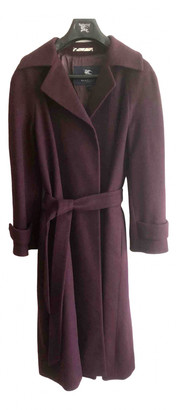 Burberry Purple Wool Coat for Women