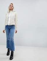 Thumbnail for your product : Vero Moda Petite Leather Look Biker Jacket
