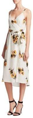 A.L.C. Marin Silk Tie-Waist Floral Dress
