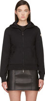 Thumbnail for your product : Moncler Black Hooded Zip-Up Sweatshirt