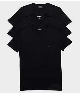Emporio Armani Pure Cotton Crew Neck T-Shirt 3-Pack - Men's