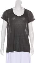 Thumbnail for your product : Burberry Linen Scoop Neck T-Shirt