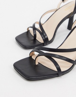Raid Wide Fit Anina heeled sandals in black