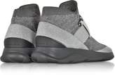 Thumbnail for your product : Christopher Kane High top Lurex Grey & Silver Sneaker