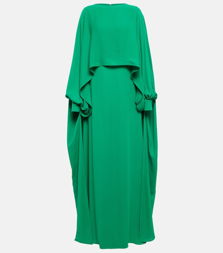 Caped cady couture gown