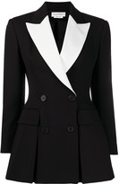 Thumbnail for your product : Alexander McQueen Two-Tone Double-Breasted Blazer
