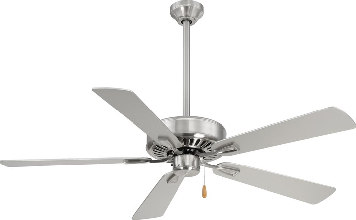 Minka Aire Minka-Aire F556-BN Contractor Plus 52 Inch Pull Chain Ceiling Fan in Brushed Nickel Finish