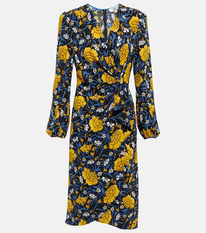 Diane von Furstenberg Floral printed midi dress