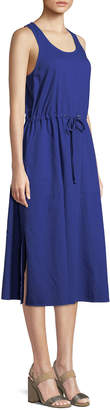 Eileen Fisher Soft Organic Cotton Twill Racerback Midi Dress, Petite