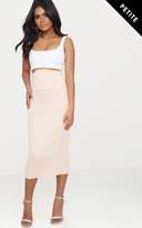 Thumbnail for your product : PrettyLittleThing Petite Nude Extreme High Waist Midi Skirt