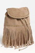 Thumbnail for your product : Steve Madden Steven By  Fringed Suede Backpack (Juniors)