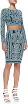 Thumbnail for your product : Herve Leger Mackenzie Tapestry-Print Crop Top