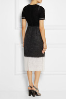 Thumbnail for your product : Calvin Klein Collection Alessia wool and mohair-blend midi dress