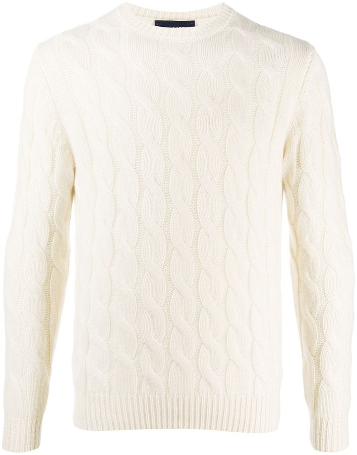 mens cream crew neck sweater