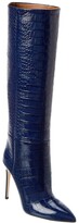 Thumbnail for your product : Paris Texas Croc-Embossed Leather Knee-High Boot