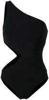 Thumbnail for your product : Araks Black Elmar one shoulder cutout swimsuit