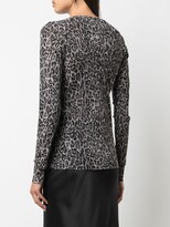 Thumbnail for your product : Peter Cohen Leopard-Print Fitted Top