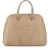Thumbnail for your product : Nancy Gonzalez Crocodile Large Dome Satchel Bag, Sand Matte