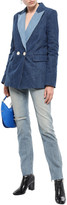 Thumbnail for your product : Simon Miller Double-breasted Two-tone Denim Blazer