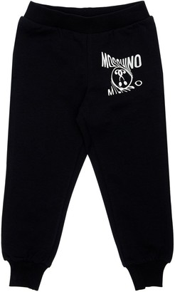 Moschino Logo Print Cotton Sweatpants