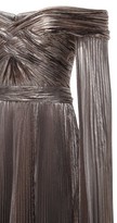 Thumbnail for your product : ZUHAIR MURAD Pleated Lurex Long Dress