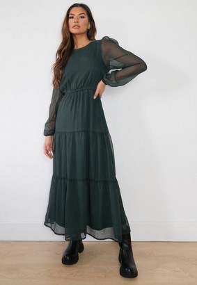 Pleated smock midi dress Clearance