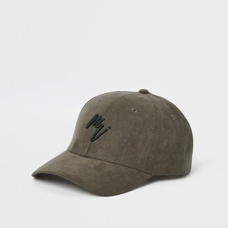 men faux suede cap