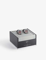 Thumbnail for your product : Tateossian Caviar bead-embellished gunmetal cufflinks