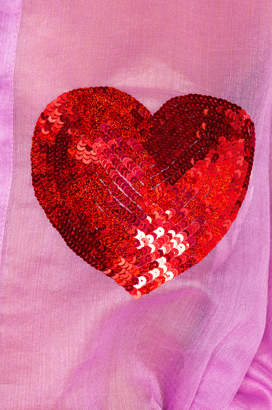 Ashish Classic Sequin Heart Shirt in Orchid & Red | FWRD