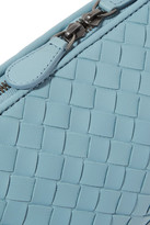 Thumbnail for your product : Bottega Veneta Intrecciato Leather Cosmetics Case - Sky blue