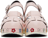 Thumbnail for your product : Nicole Saldaña SSENSE Exclusive Pink Flower Cici Sandals