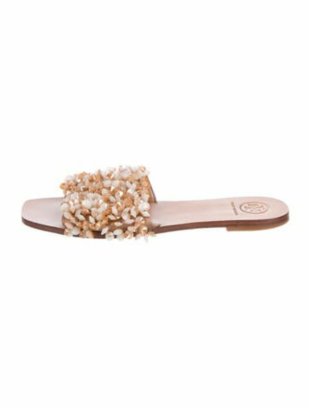 tory burch beaded slides