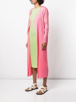 Thumbnail for your product : Pleats Please Issey Miyake Plissé Mid-Length Cardigan