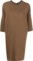 Thumbnail for your product : Gianluca Capannolo Anne three-quarter sleeve wool dress