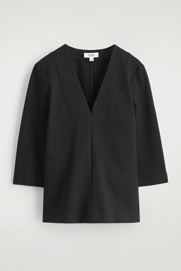 COS Jersey V-Neck Top