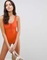 Thumbnail for your product : rhythm Sunchaser Lace Up One Piece Swimsuit