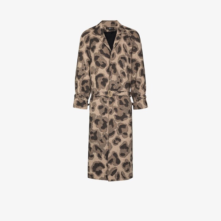 Edward Crutchley leopardprint trenchcoat