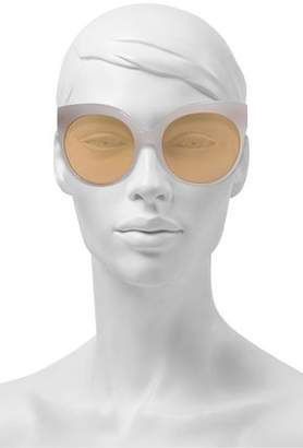 Linda Farrow Cat-Eye Acetate And Gold-Tone Mirrored Sunglasses