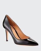Thumbnail for your product : Gianvito Rossi Gianvito 85 Patent Leather Point-Toe Pumps