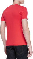 Thumbnail for your product : Versace Short-Sleeve T-Shirt with Stud Pattern, Red