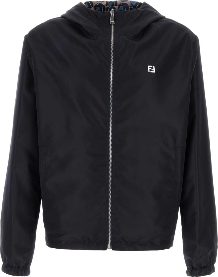 Fendi Midnight Blue Polyester Reversible Windbreaker