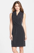 Thumbnail for your product : Marc New York 1609 MARC NEW YORK by Andrew Marc Metallic Knit Fit & Flare Dress