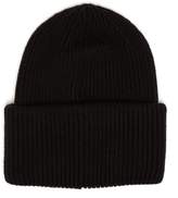 Thumbnail for your product : Moncler 2 1952 - Logo Virgin Wool Beanie Hat - Mens - Black