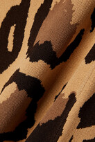 Thumbnail for your product : Sergio Hudson - Leopard-print Stretch-crepe Midi Skirt - Animal print