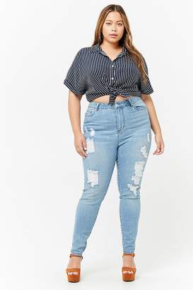 Forever 21 Plus Size Super High-Waist Jeans - ShopStyle