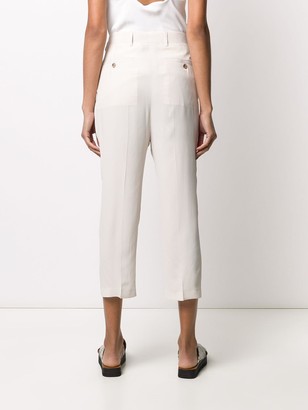 Rick Owens Cropped Slim-Fit Trousers